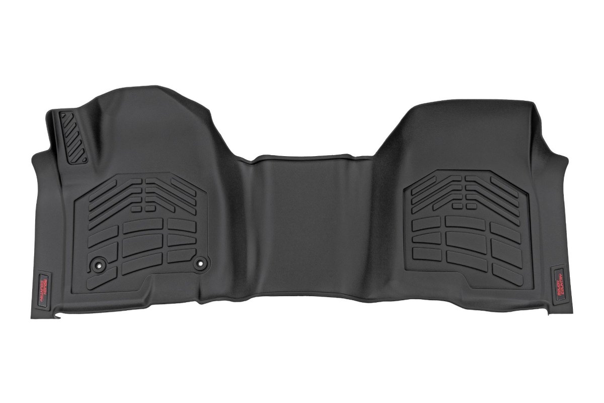 GMC Sierra 2500 HD Sure-Fit Floor Mats - Front Over Hump - Rough Country - Crew - '20-'24